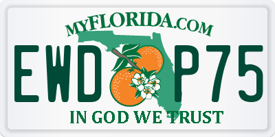 FL license plate EWDP75