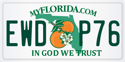 FL license plate EWDP76