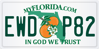 FL license plate EWDP82