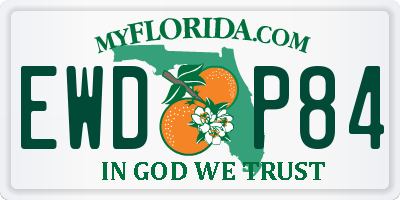 FL license plate EWDP84