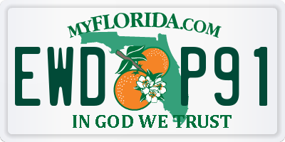 FL license plate EWDP91