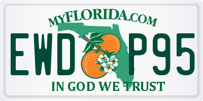 FL license plate EWDP95