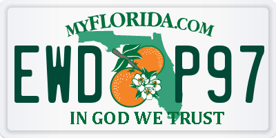 FL license plate EWDP97