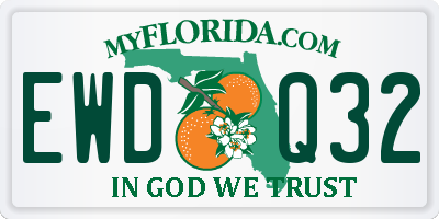 FL license plate EWDQ32