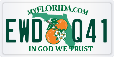 FL license plate EWDQ41