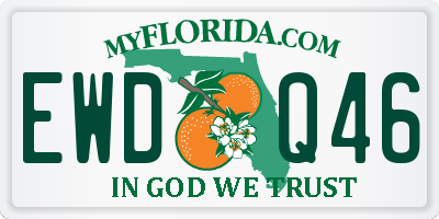 FL license plate EWDQ46