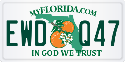 FL license plate EWDQ47