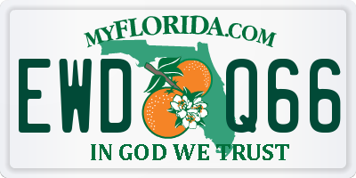 FL license plate EWDQ66