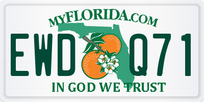 FL license plate EWDQ71