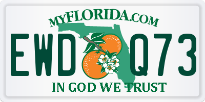 FL license plate EWDQ73