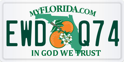 FL license plate EWDQ74