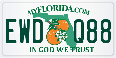 FL license plate EWDQ88