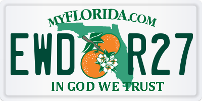 FL license plate EWDR27