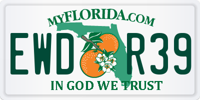 FL license plate EWDR39