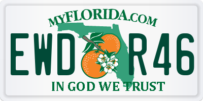 FL license plate EWDR46