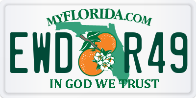 FL license plate EWDR49