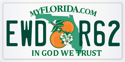 FL license plate EWDR62