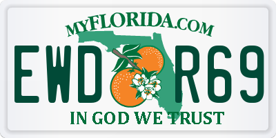 FL license plate EWDR69