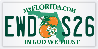 FL license plate EWDS26