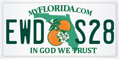 FL license plate EWDS28