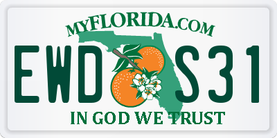 FL license plate EWDS31