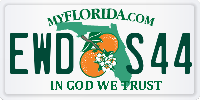 FL license plate EWDS44