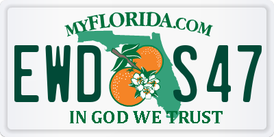 FL license plate EWDS47