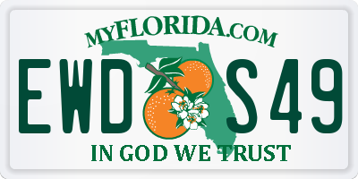 FL license plate EWDS49