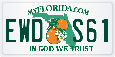 FL license plate EWDS61