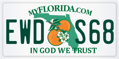 FL license plate EWDS68