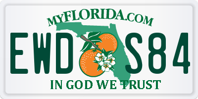FL license plate EWDS84