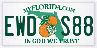 FL license plate EWDS88