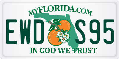 FL license plate EWDS95