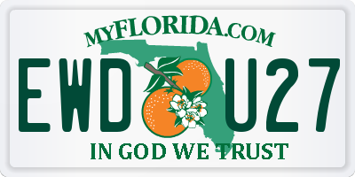 FL license plate EWDU27