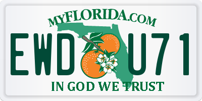 FL license plate EWDU71