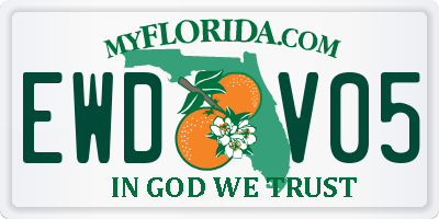 FL license plate EWDV05