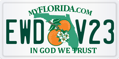 FL license plate EWDV23