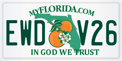 FL license plate EWDV26