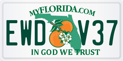 FL license plate EWDV37