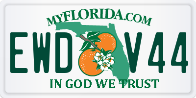 FL license plate EWDV44