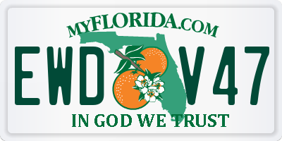 FL license plate EWDV47