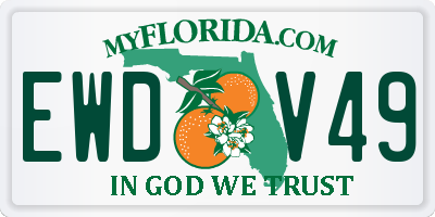 FL license plate EWDV49