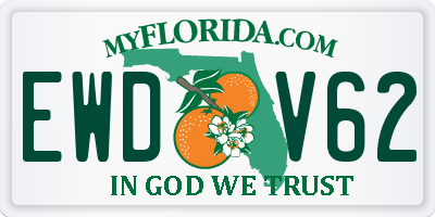 FL license plate EWDV62