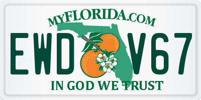 FL license plate EWDV67