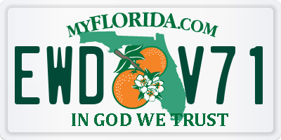 FL license plate EWDV71