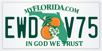 FL license plate EWDV75