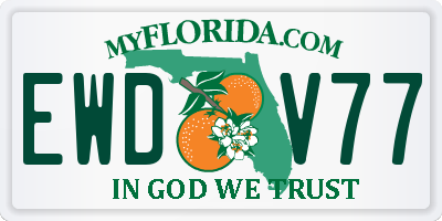 FL license plate EWDV77