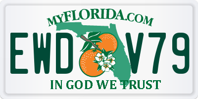 FL license plate EWDV79