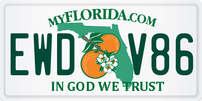 FL license plate EWDV86