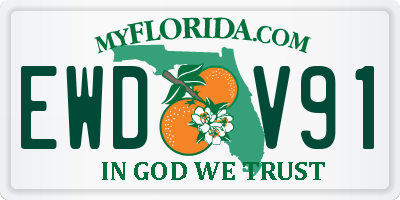 FL license plate EWDV91